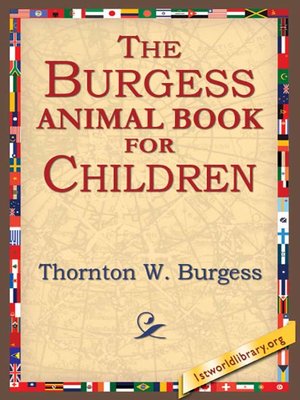 cover image of The Burgess Animal Book for Children